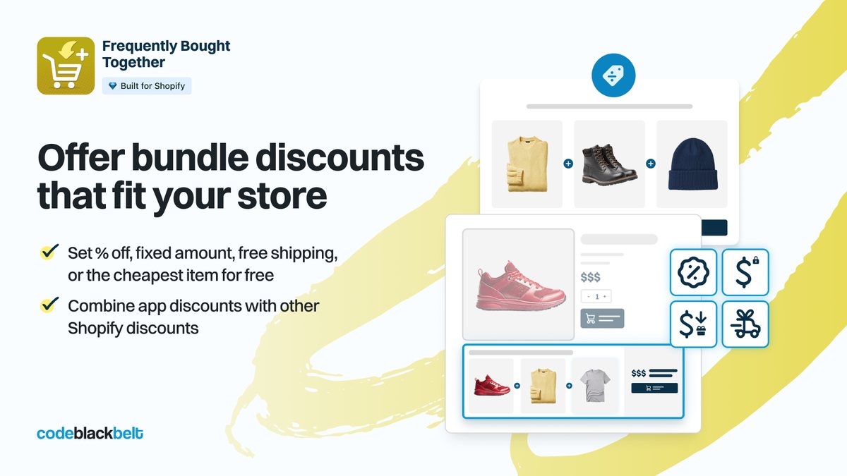 Frequently Bought Together widget offering a sweater, boots and a beanie as a bundle with discount options